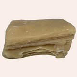 Rectangular bar of soap on a gray background