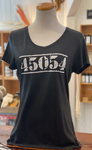 Dark Heathered Grey Women's Cut 45054 V-Neck T-Shirt
